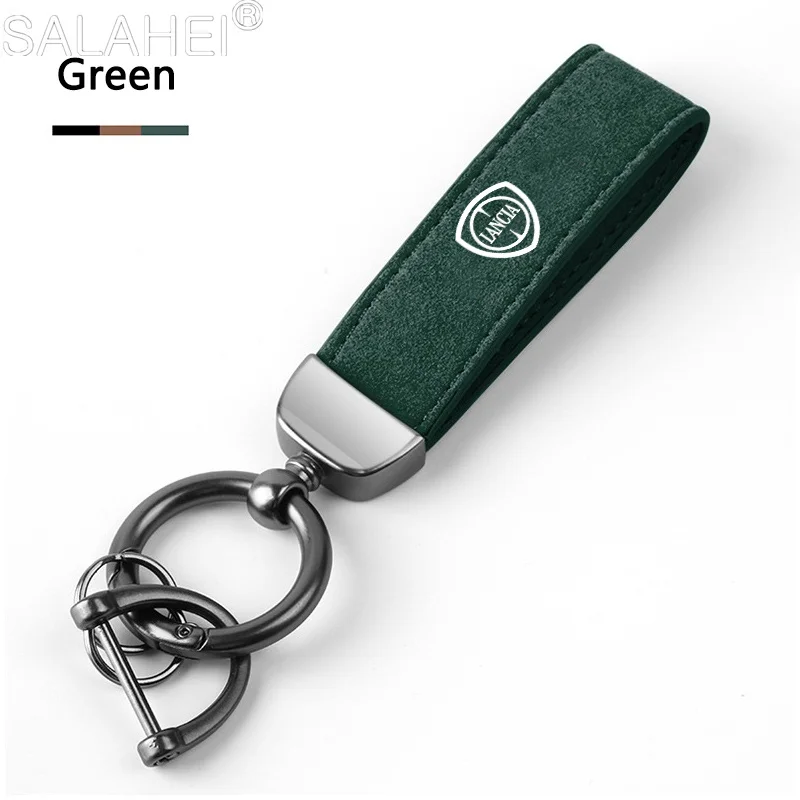 Metal Car Styling Fashion Suede Keychain Breloki 4s Prezenty Dla LANCIA Delta Ypsilon Lybra Musa Kappa Voyage Akcesoria Samochodowe