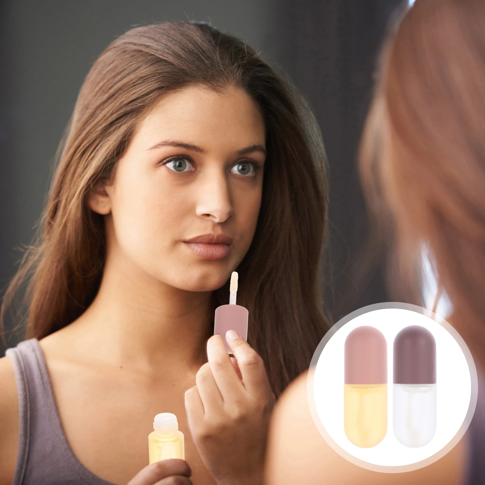 

Lip Plumping Gloss Moisturizing Enhancer Protector Care Oil Nourishing Ingredients Compact Size Easy Application