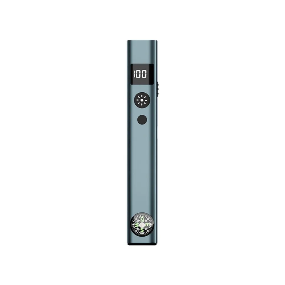 High Bright Green Light Pointer Flashlight with Power Display Portable Long Distance Indicator Pen for Star Observation Teaching