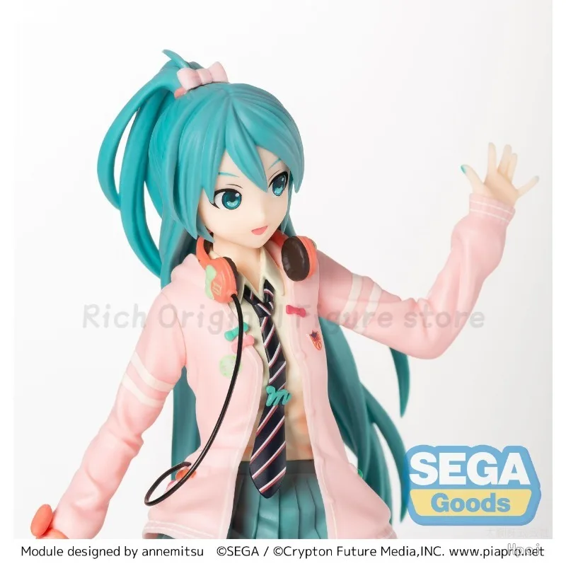 【متوفر】Original SEGA SPM-Project DIVA- Arcade Future Tone Hatsune Miku Ribbon Girl Anime نموذج لجسم اللعب