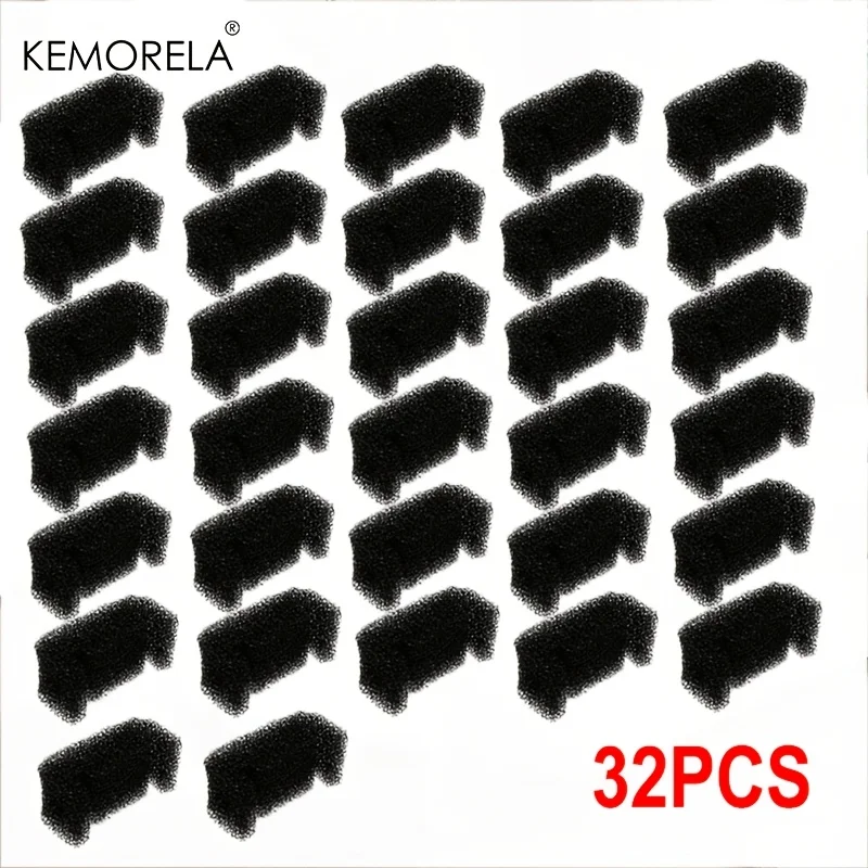 Kemorela 16/32PCS Cat Drinking Fountain Filter Sponge Activated Carbon Filtration System Modern Pet Supplies Quality Filtration