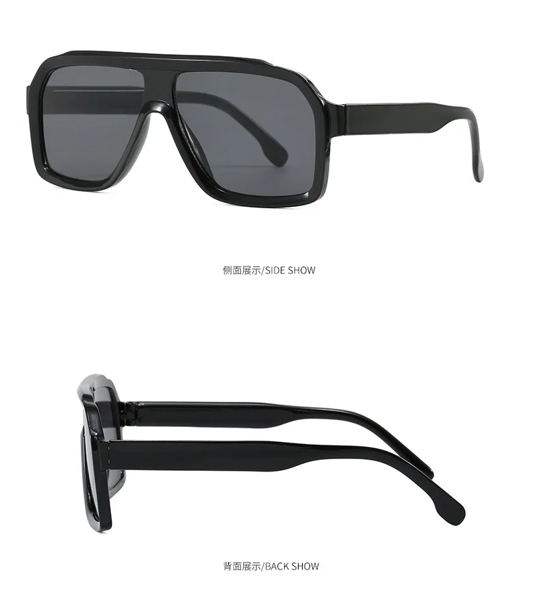 Neue Pilot Vintage Quadratische Sonnenbrille für Damen und Herren Rechteckige Sonnenbrillen Weibliche Brillen Sonnenbrillen für Männer und Frauen – Detail 8