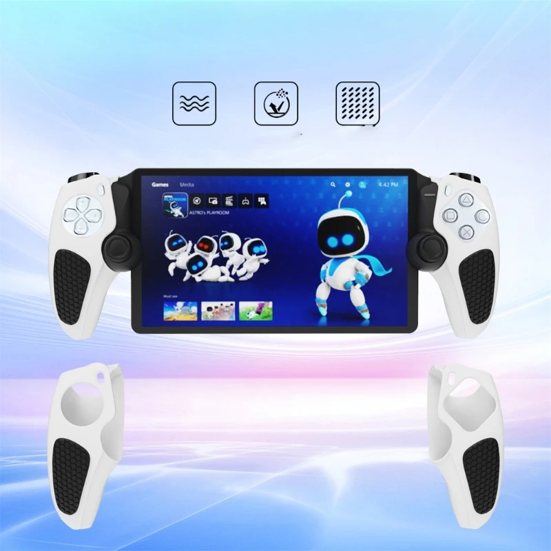 1 Pair Split Silicone Case for P5 PS Portal Streaming Handheld Controller Scratch-resistant Protective Cover Sleeve