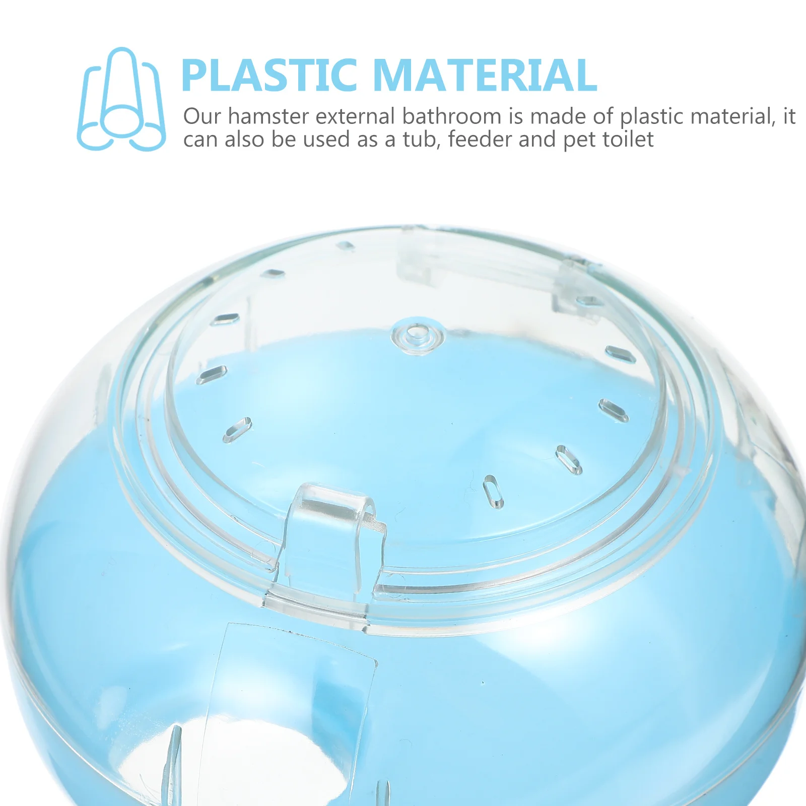 الهامستر نفق الرمال حمام الحاويات البلاستيك الحمام الخارجي للحيوانات الأليفة الصغيرة الهامستر حوض الاستحمام قفص العرض صندوق دش الملحقات #5