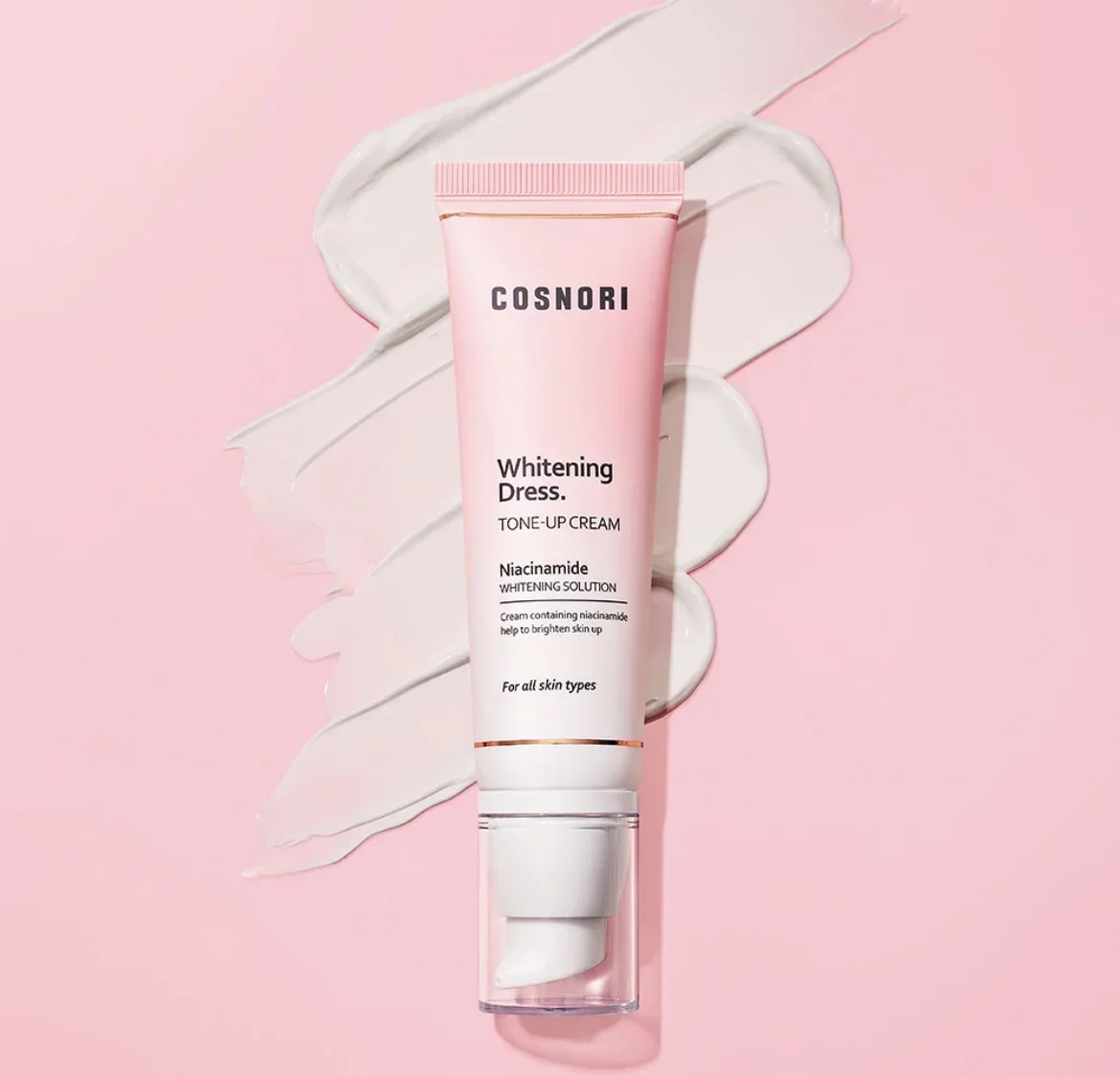 Korea Makeup Cosnori Whitening Cream Foundation Niacinamide Isolation Cream Moisturizing Invisible Pores Rare SkinCare Beauty