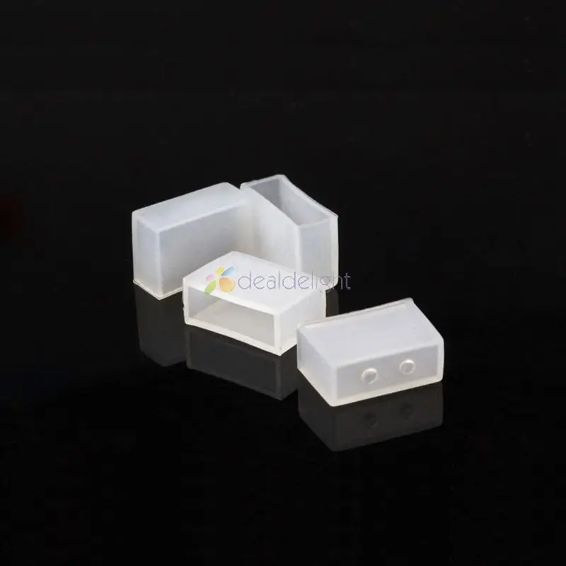 20pcs 8MM 10MM 12MM 15MM Silicone End Cap No Hole 2Pin Hole 4Pin Hole For 8MM 10mm 12MM PCB IP67 IP68 LED Tube Strip