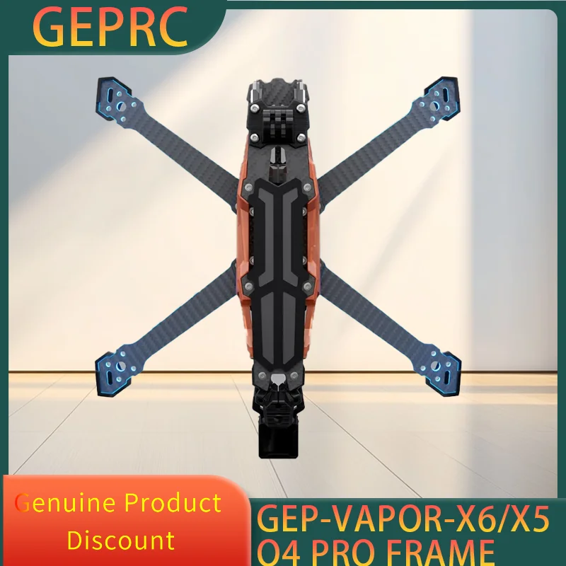 Geprc GEP-Vapor-X quadro adequado Vapor-X o4 5 6 Polegada drone de fibra carbono rc fpv quadcopter helicóptero substituição acessórios parte