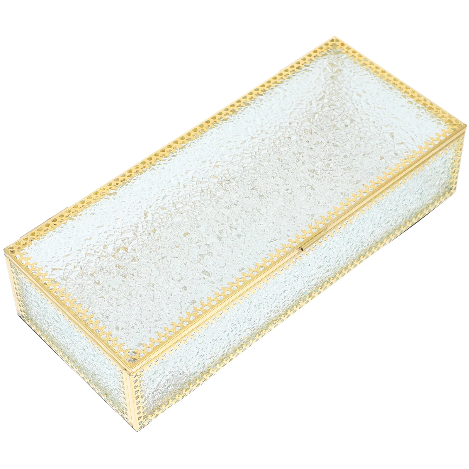 

Элегантная шкатулка для драгоценностей, прочная железная конструкция с прозрачной крышкой для безопасного хранения колец на память, сережек