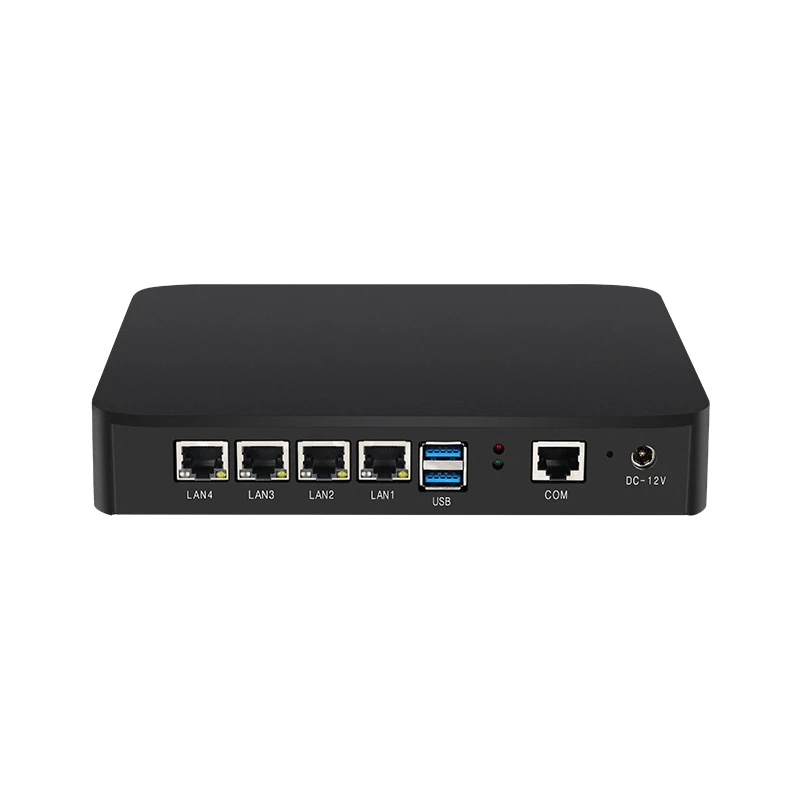 

4 LAN 2.5G Ethernet Mini PC Intel Celeron J6412 J4125 CPU 2x SIM Slots Support 4G 5G WiFi Windows 11 Linux Pfsense