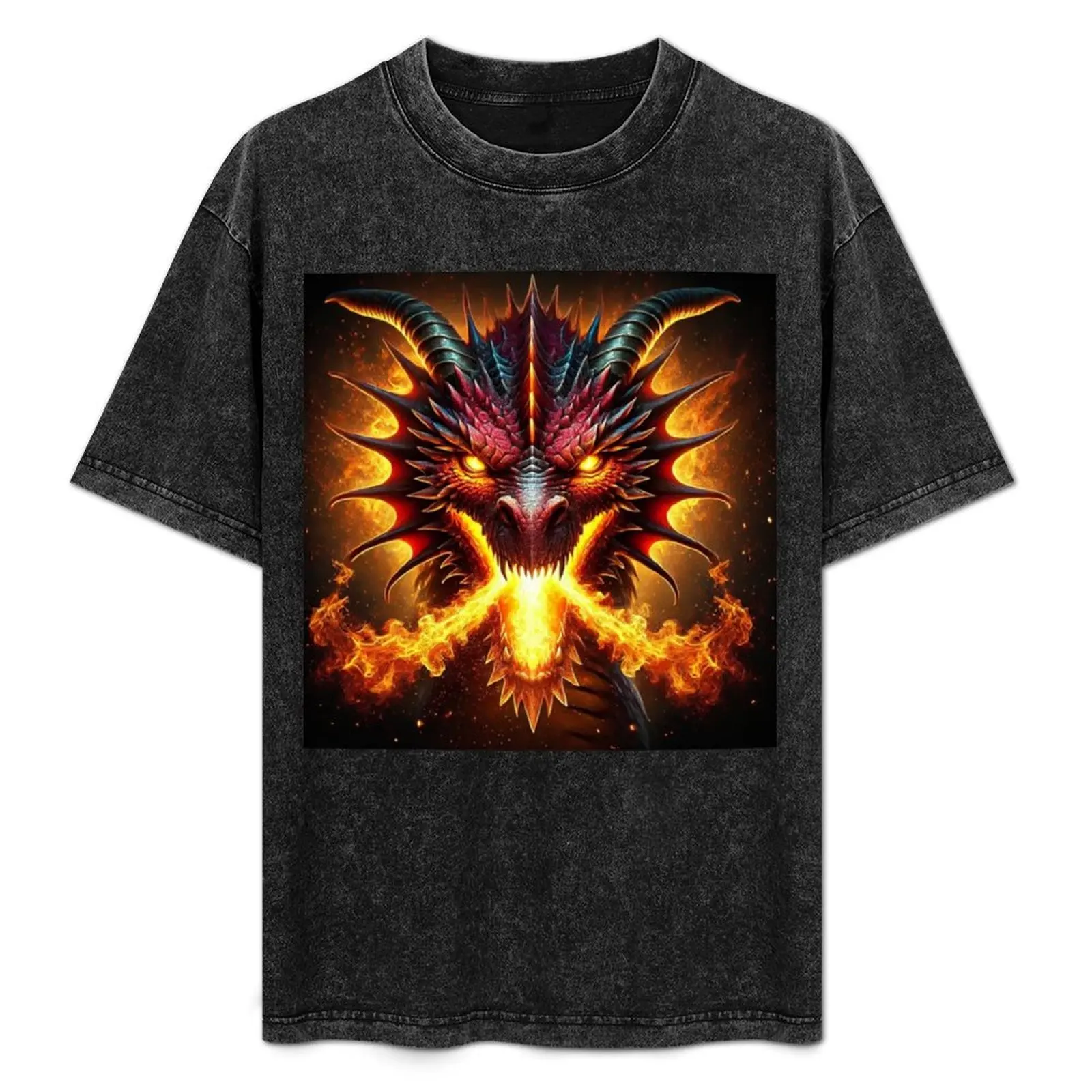 

Fire Breathing Dragon T-Shirt Holiday Party Tee Shirt