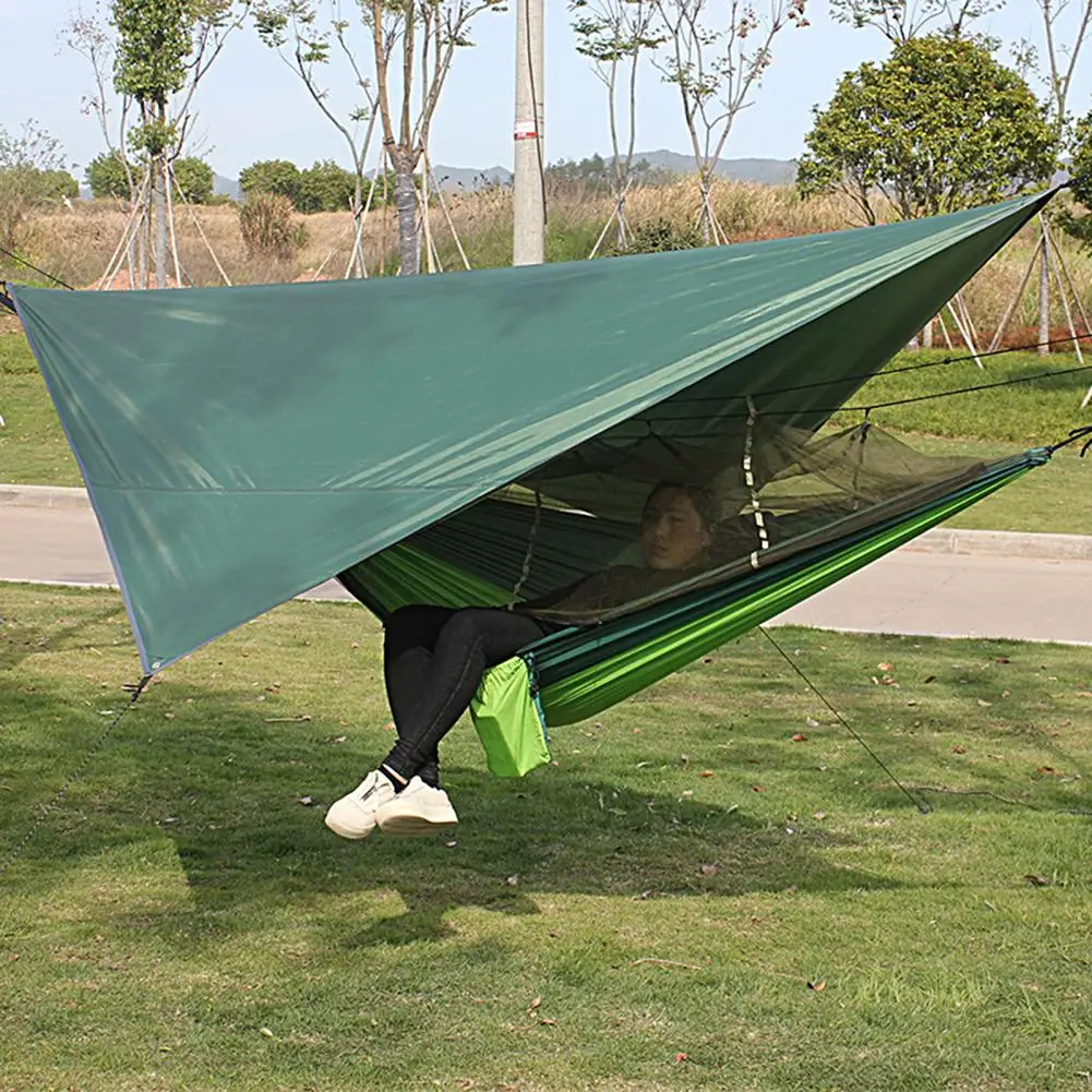 Rhombic Canopy 1 Set Durable Waterproof Reinforced Bowknot  Portable Leisure Canopy for Camping