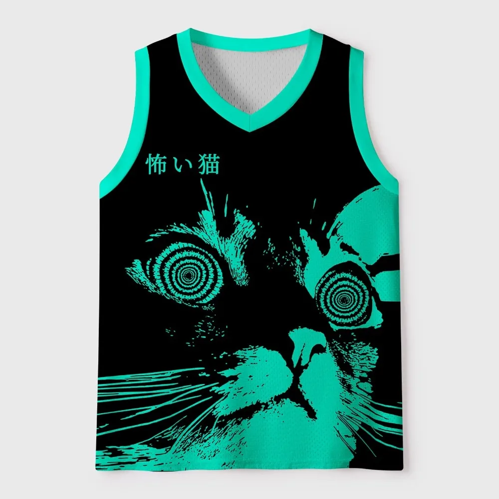 Harajuku Ethno-Stil Oktopus-Muster 3D-Druck Herren V-Ausschnitt Weste Modische Atmungsaktive und Schnell Trocknende Outdoor-Sportbekleidung – Detail 6