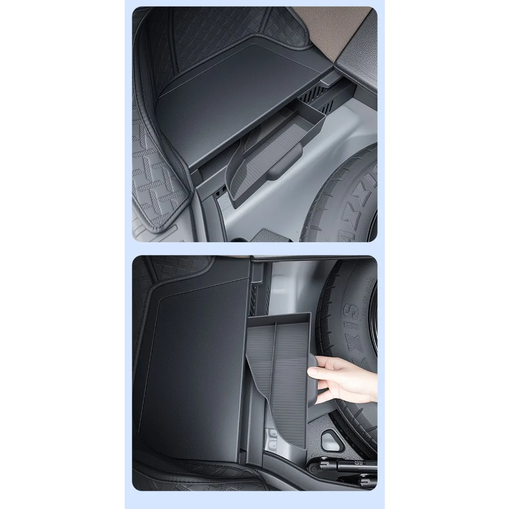 Für Toyota RAV4 2026-2028 Linker Kofferraum-Aufbewahrungsbox ABS Schwarz Laderaum-Organizer Multifunktionsbehälter Auto-Innenausstattung Pro – Detail 8