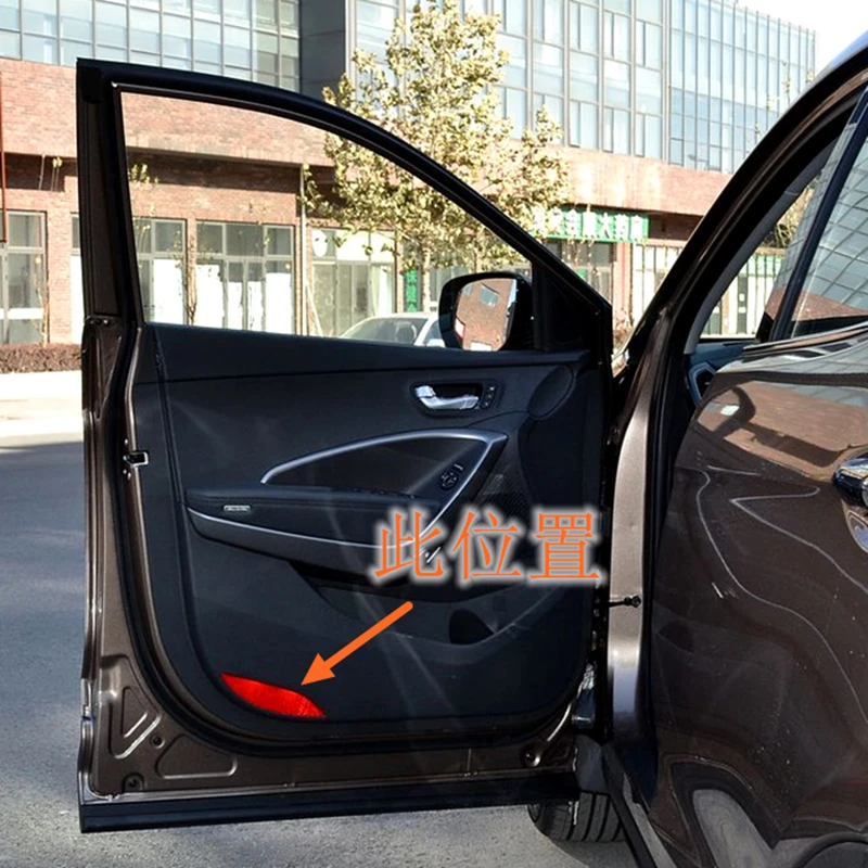 2Pcs LED Car Door Projector Emblem Lights Laser Shadow Welcome Lamp For IX45 Santa Fe DM Maxcruz 2013 2014 2015 2016 2017