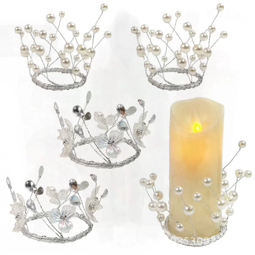 

Red Fruit Christmas Wreath Candlestick Acrylic Water Drop Berry Ring Modern Minimalist Handcrafted Surface Bead Ring Decorations