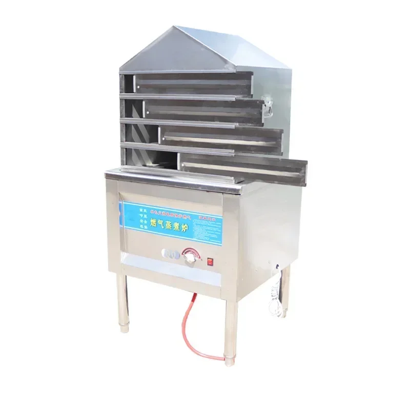 Commercial small gas electric cooling machine drawer type multi-layer cooling leather steamer imitation manual