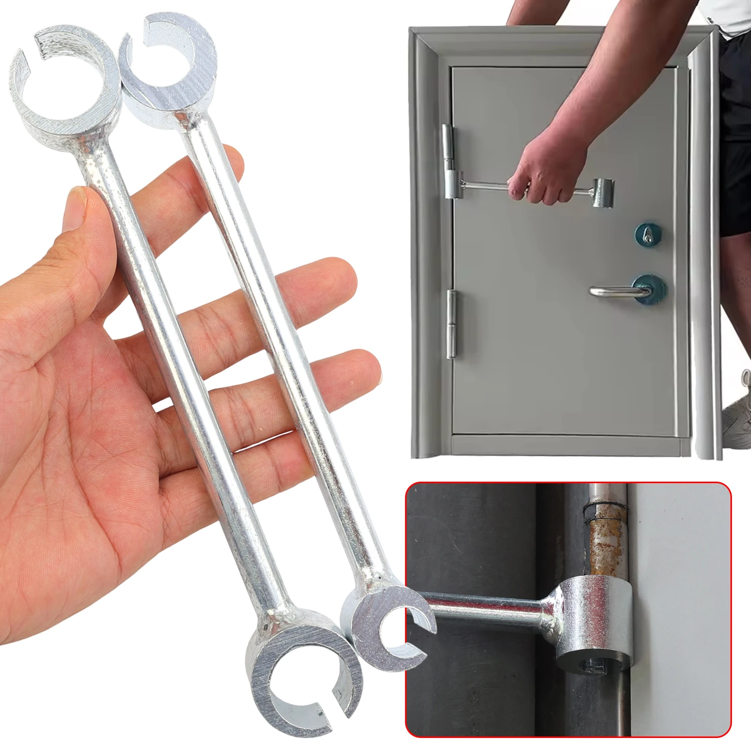 

Portable Hinge Gaps Adjusting Wrench Double Head Door Hinge Repair Spanner Labor-Saving Wrench For Home Hinge Gaps Repair Tools