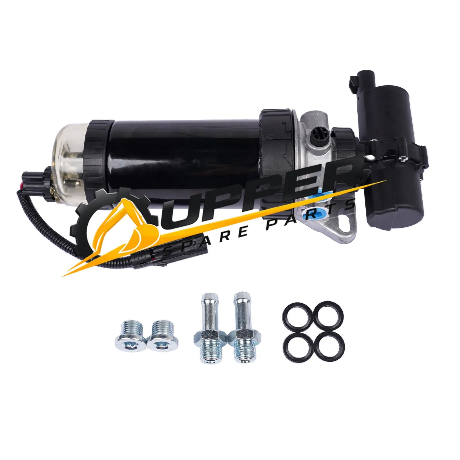 12V Fuel Filter Pump Assy For John Deere 210LJ 310J 310TJ 410J 315SJ RE569926 - view 2