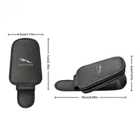 Car Logo Sun Visor Glasses Clip Ticket Card Storage Clamp For Jaguar XF XE XJ F-Pace X-Type S-Type F-Type E-Pace I-PACE XK