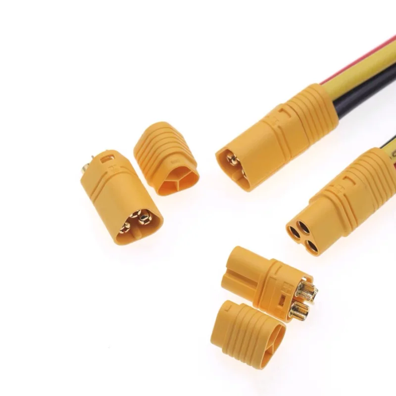 MT60-M/F Lithium Battery Model aircraft connector MT60 male and female large current with wire docking plug