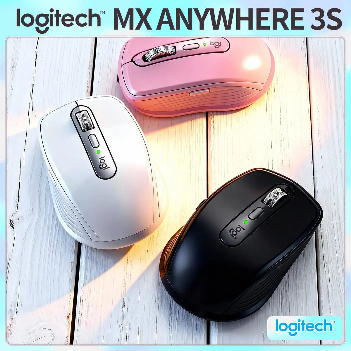

Компактная мышь Logitech MX Anywhere 3S, эргономичный дизайн, перезаряжаемая, с быстрым прокруткой для портативных ПК Mac