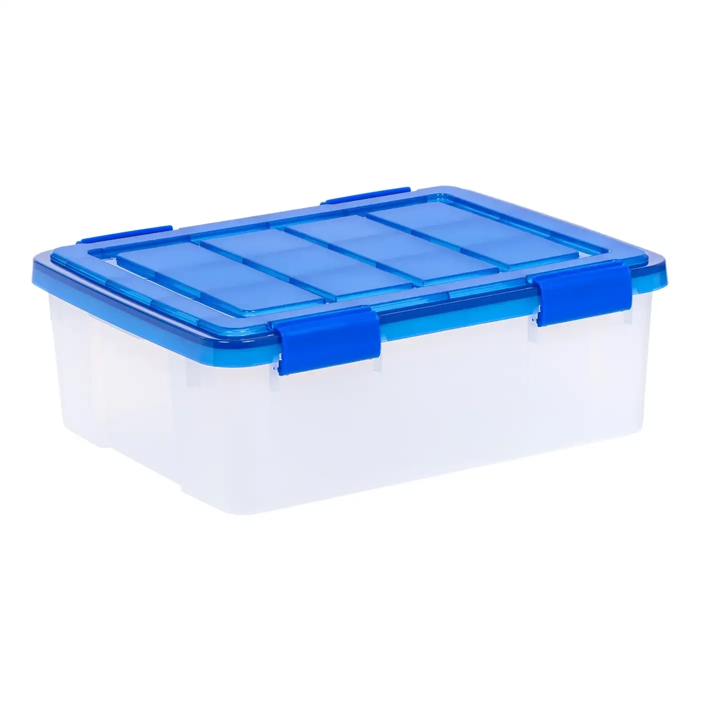 

USA 26 Qt. Plastic Storage Bins with Sealed Lids, Clear Gasket Box, Airtight Containers