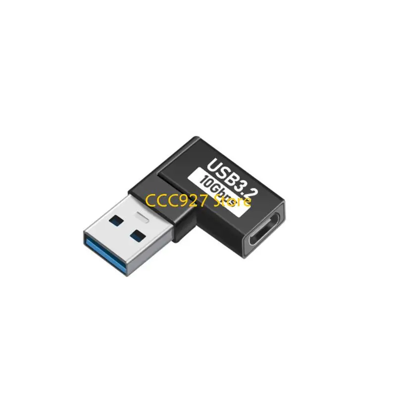 B03F USB C 90 درجة جانبية موصلات زاوية سريعة السرعة شحن محول كبل آمنة للسفر الضيق ودية