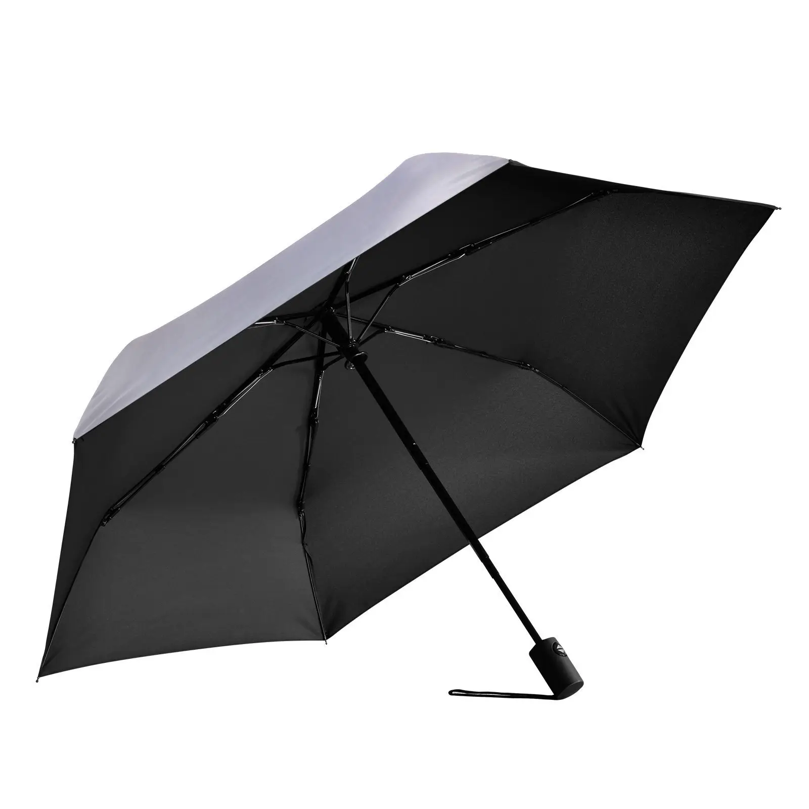 New Three Folding Umbrella Rain Women Cute Cat Design Sun Protection Anti-UV Fully Automatic Umbrella Parasol Sunshade 6Ribs