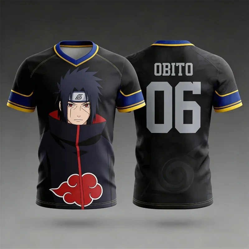 2026 Sommer Neuerscheinung Naruto All-Star Thema 3D-Bedrucktes Kurzarm-T-Shirt, Herren und Damen Casual Kurzarm-Trikot