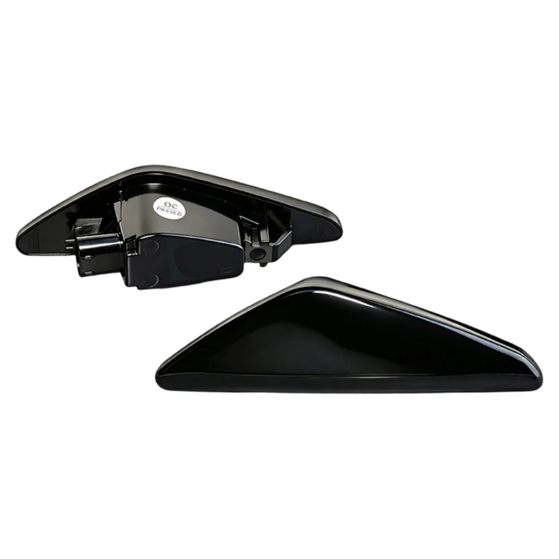 Two Piece Side Marker Lamp Set with Clip-In Housing Form, Smoked Marker Light Pair for E70 F25 E72 Exterior Trim Care and Side