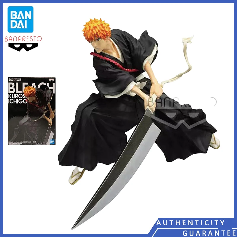 

[In Stock] Bandai Banpresto Bleach Kurosaki Ichigo Anime Manga Peripherals Cartoon Characters Models Children Toys