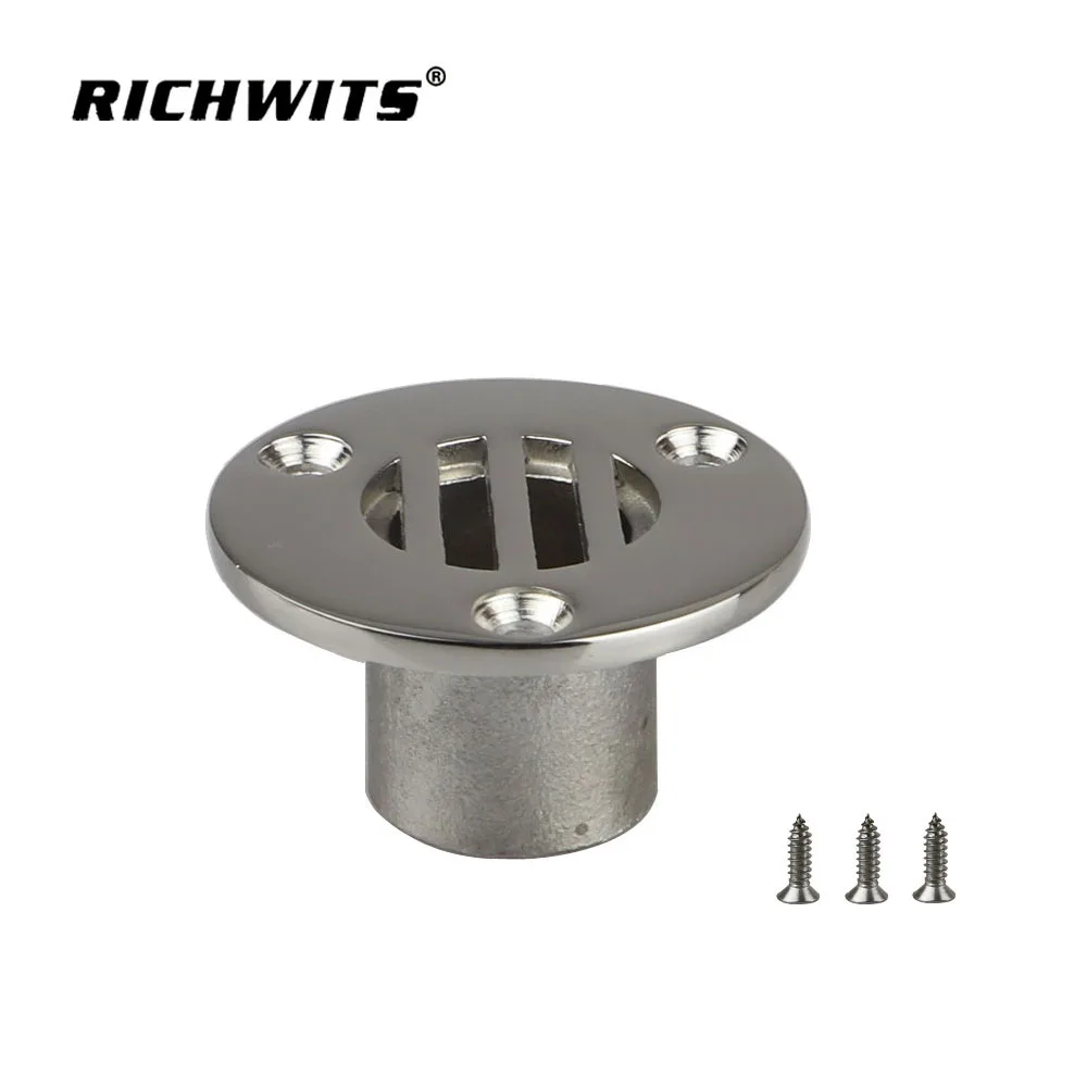 Boat Scupper Drain Fitting For Richwtis Marine Hardware Deck Stainless Steel Water Outlet Sink Yacht Drainage System Component