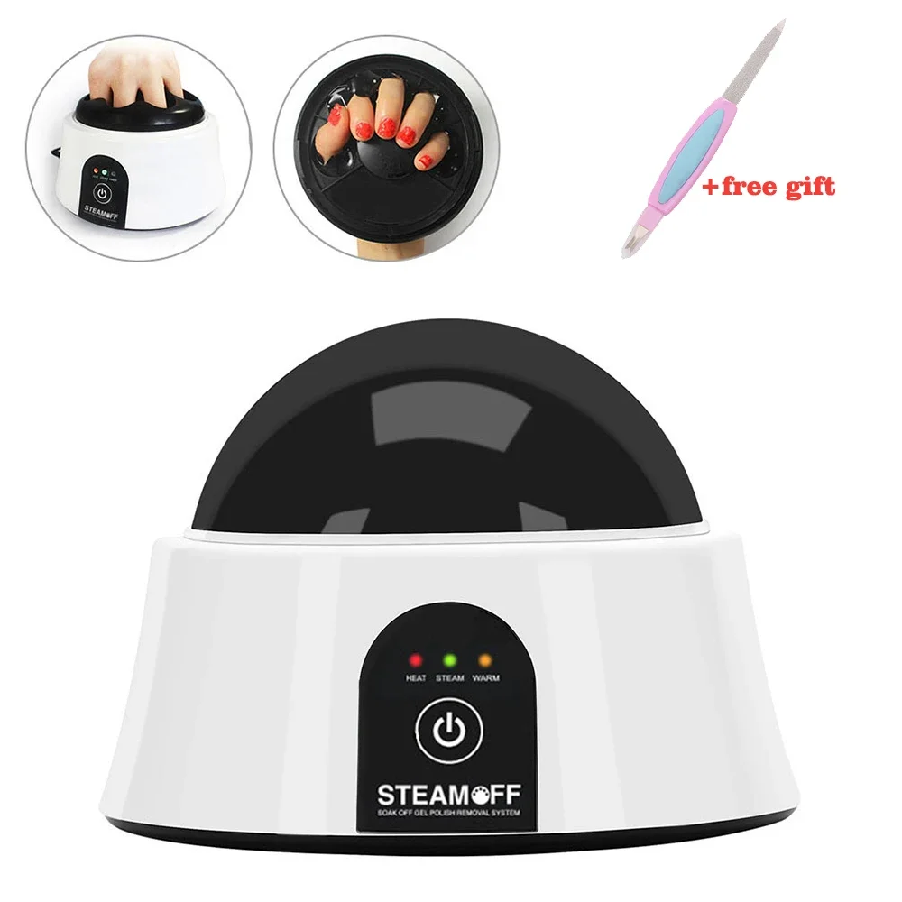 

Portable Steam Nail Gel Polish Removal Professional Remover Machine for Polish Portable Electric Nail Steamer Tools Polishing