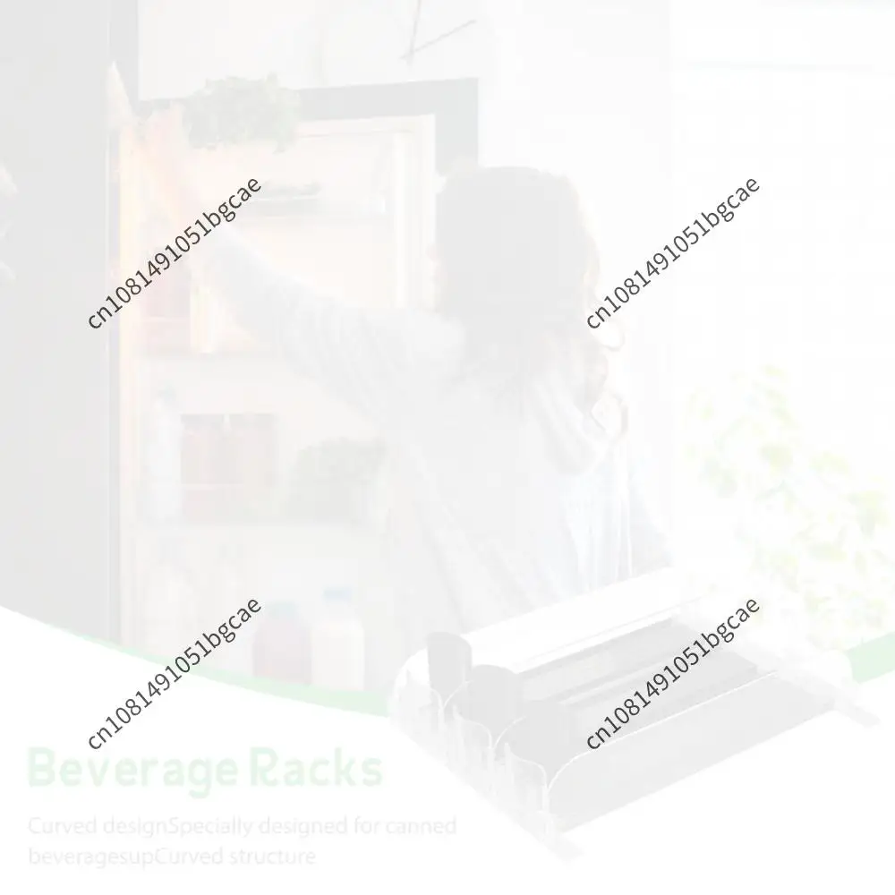 Étagère de rangement pour boissons en conserve, distributeur à poussée par ressort, largeur réglable, glissière en E pour cuisine et réfrigérateur