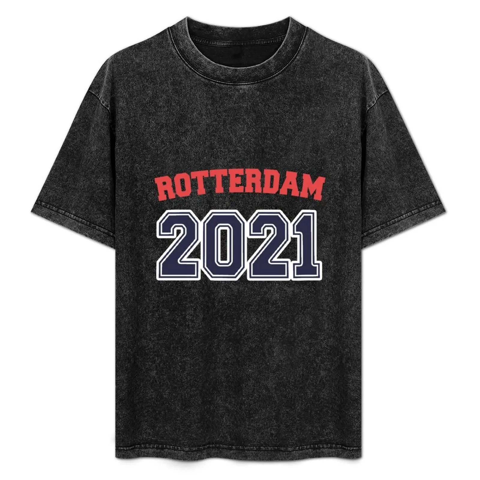 

Eurovision 2021 Rotterdam T-Shirt cotton t shirt pack t shirts for man cotton soft T-Shirt