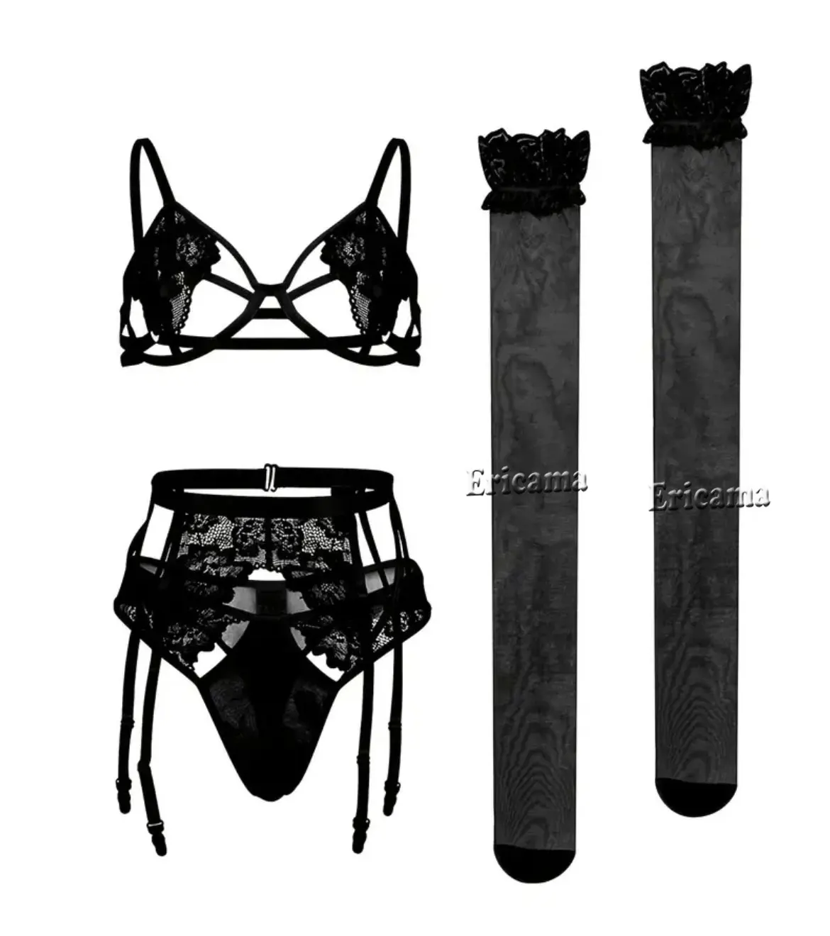 Sexy Lingerie Woman Lace Transparent Underwear Brief And Panty Sets Bra Kit Push Up Breves Sets Erotic lingerie Sexy Bras Sets