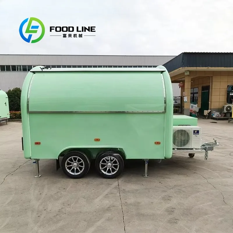 

Commercial Catering Concession Trailer - Burger Coffee Ice Cream Mobile Fast Food Stand & Cart Customized