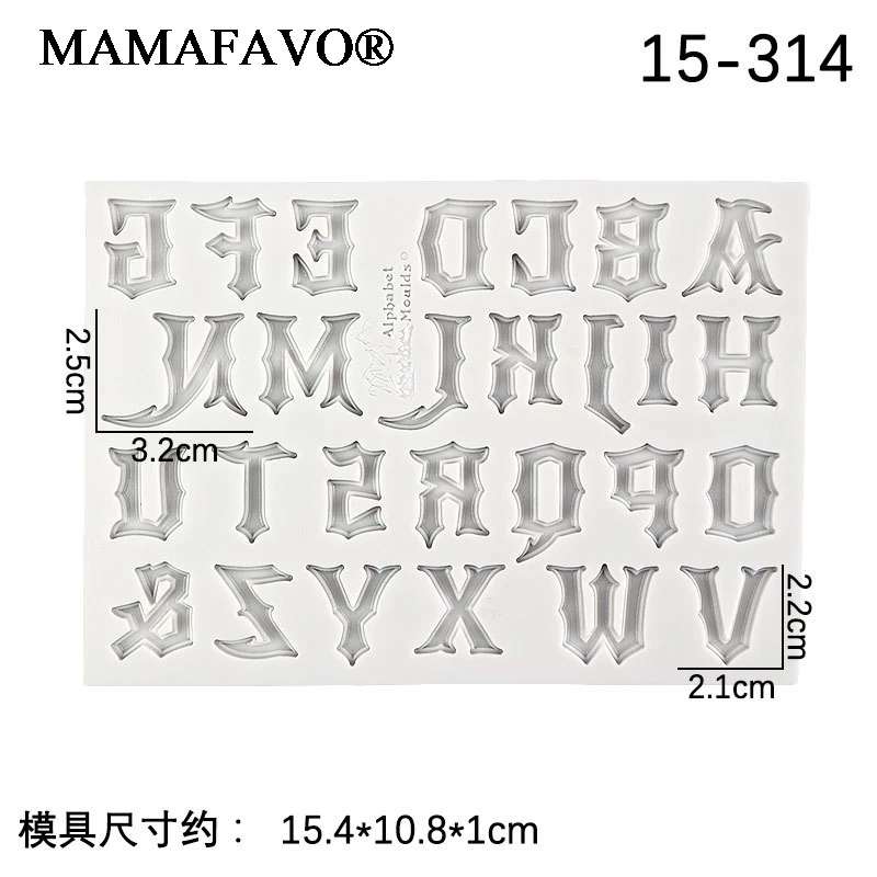 Sugarcraft 3pcs/set Capital/Letter/Number Silicone Mold Fondant Mold Cake Decorating Tools Chocolate Gumpaste Mold E916