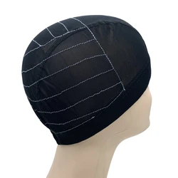 Perruque cheveux humain hair styling tools White line 13X6 Mesh wig u part wig cap Wig making closure guideline map dome cap
