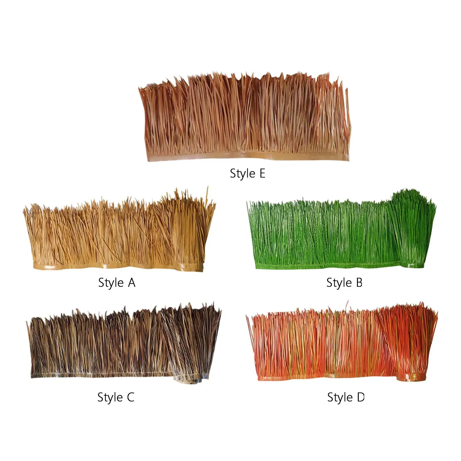 DIY Artificial Palm Thatch Roll 39.4x19.7inch Realistic Outdoor Decorative