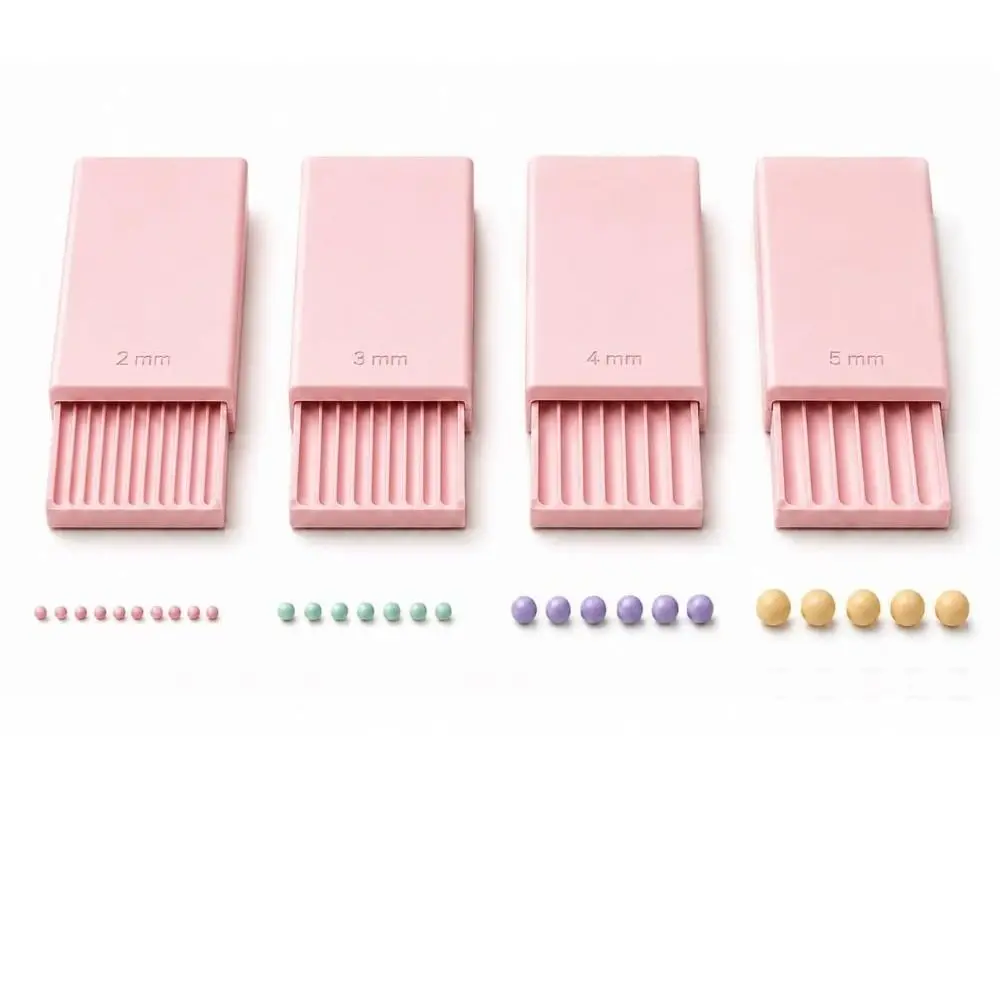 4-teiliges Präzisions-Nutwerkzeug für Tonkugeln, glatt rollender, wiederverwendbarer Tonperlenroller, 3D-gedruckt, 2/3/4/5mm Nagelkunst-Perlenroller – Detail 8
