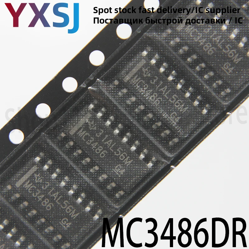 5piece MC3486DR MC3486 SMD SOP-16 Buffer and Line Driver Chip
