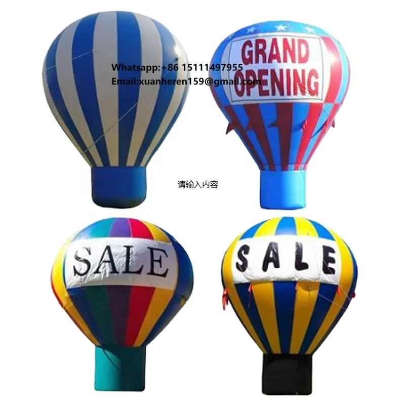 

Factory Price Large Advertising Inflatable Ground Helium Hot Air Balloon