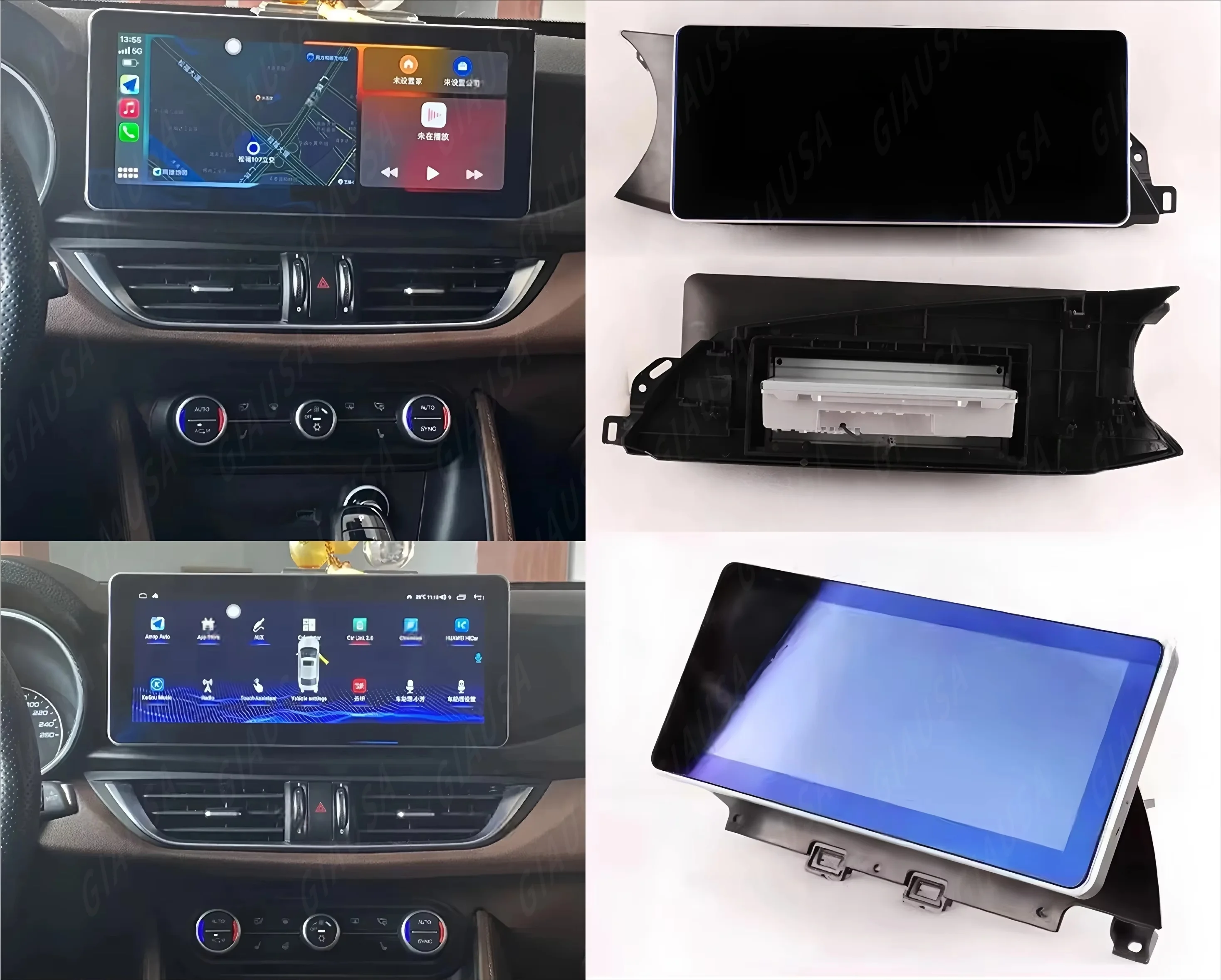 Car Radio For Alfa Romeo Giulia Stelvio 2015-2020 Multimedia Player Wireless Carplay Android Auto Stereo Gps Navi Head Unit Wifi