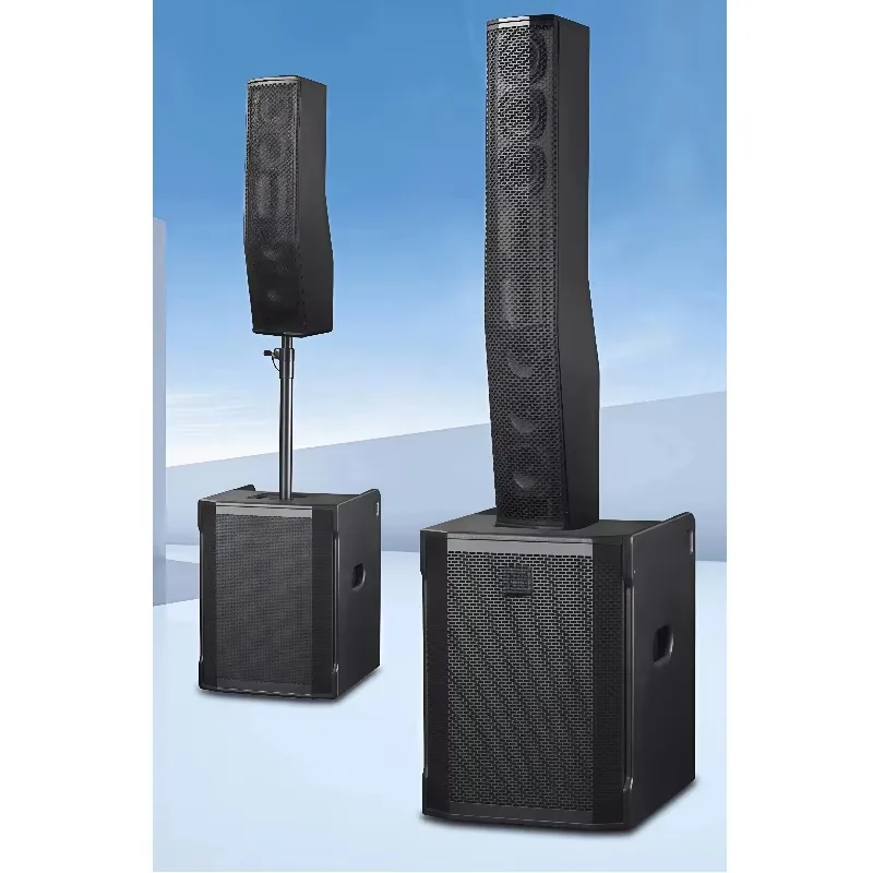 New Product 12-inch Array Columnar Speaker PA System DSP Outdoor Indoor Audio DJ Stage Professional Active Waterproof Audio