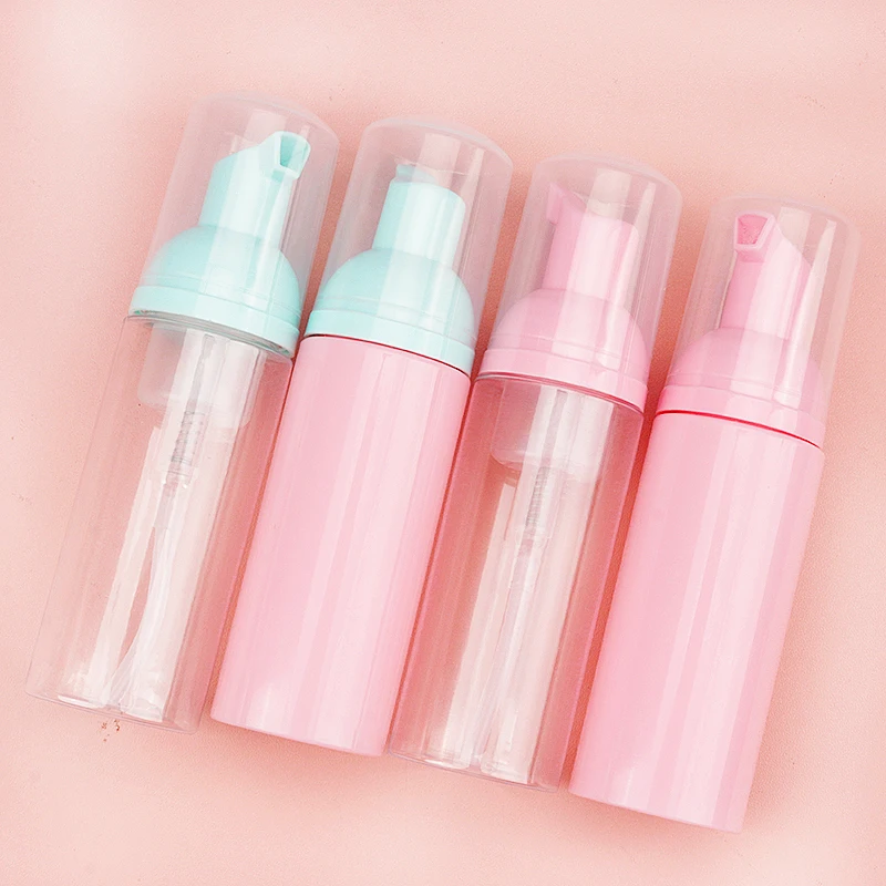 1pc 2oz/60ml Travel Foam Pump Bottle Foamer Lash Shampoo Bottles Foaming Container Hand Sanitizer Liquid Makeup Tools