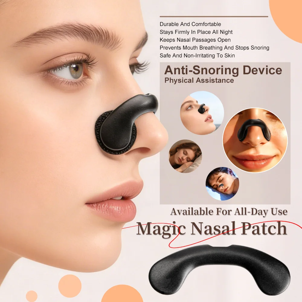 Nasal Dilators Sleep Breathing Starter Kit Velcro Nasal Strips Anti-Snoring Strips for Nose Patche Increase Air Reduce Snoring