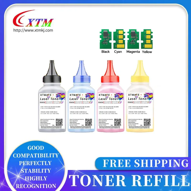 80G Toner CLTK504S K504S K504 504S chip for Samsung C1810 C1860 CLP415 CLP470 CLP475 CLX4195 laser printer refill powder toner