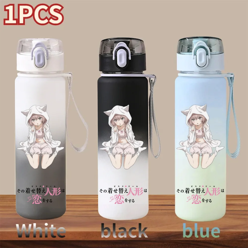 My Dress-Up Darling 560ml Water Cup Kitagawa Marin Water Bottle Sports Students Portable Plastic Drinking Gradient Color Cup - view 3