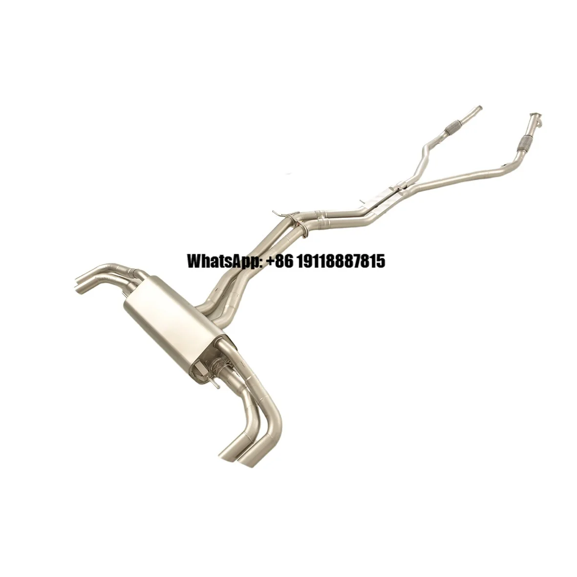 Automobile Electronic Valve Exhaust System Muffler Complete Set Pipes for Audi RS Q8 Including Downpipe